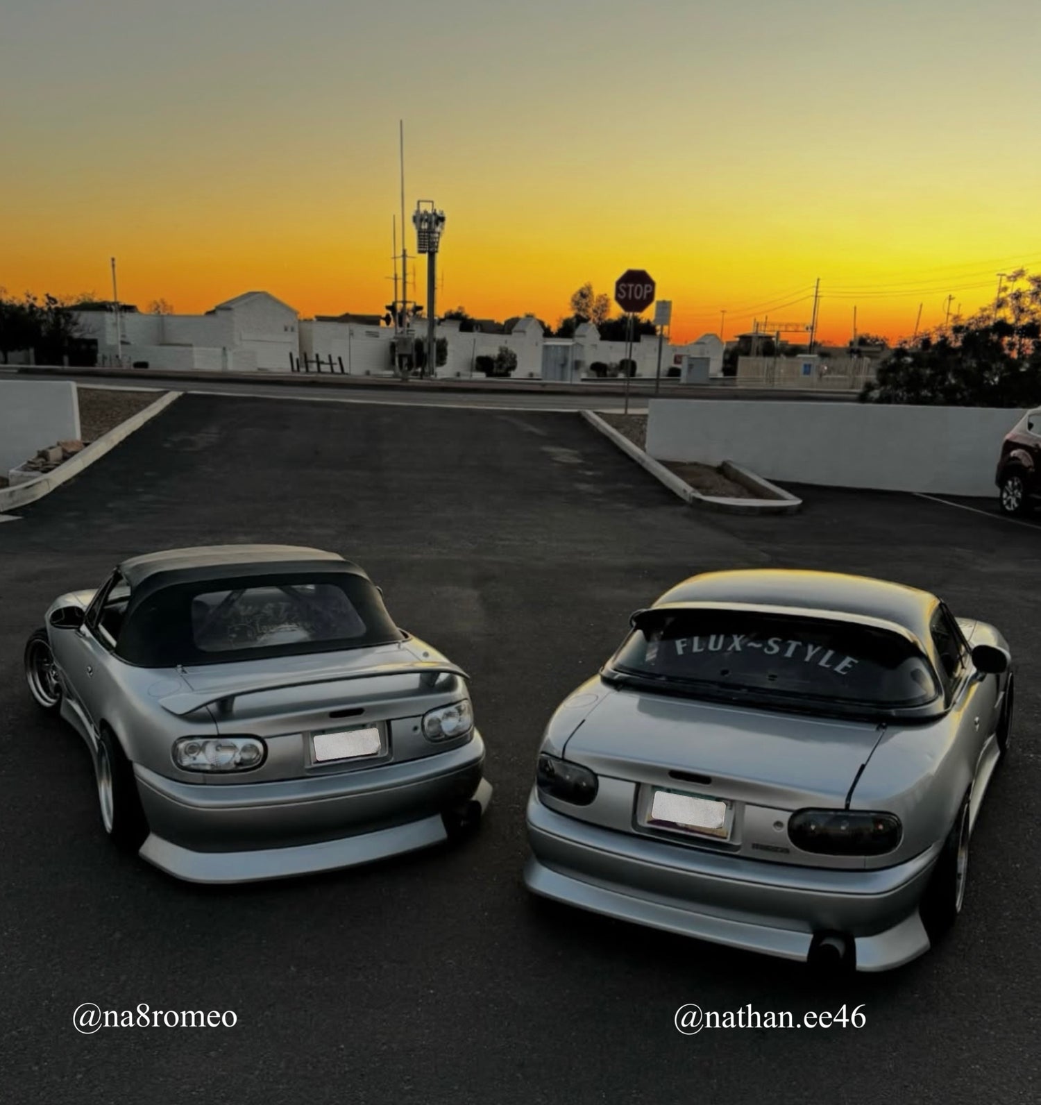 NA Miata Taillights (Clear + Black)