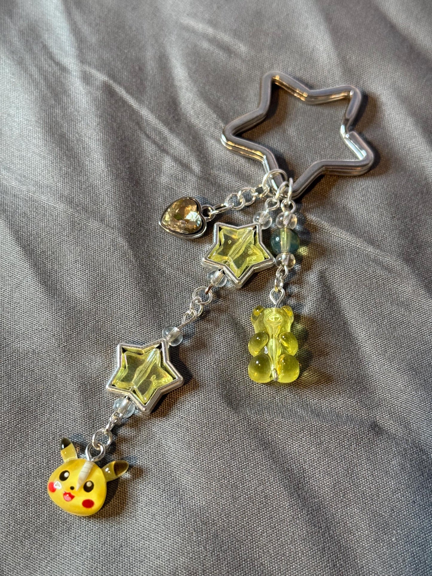Pika x Gummy Bear Keychain