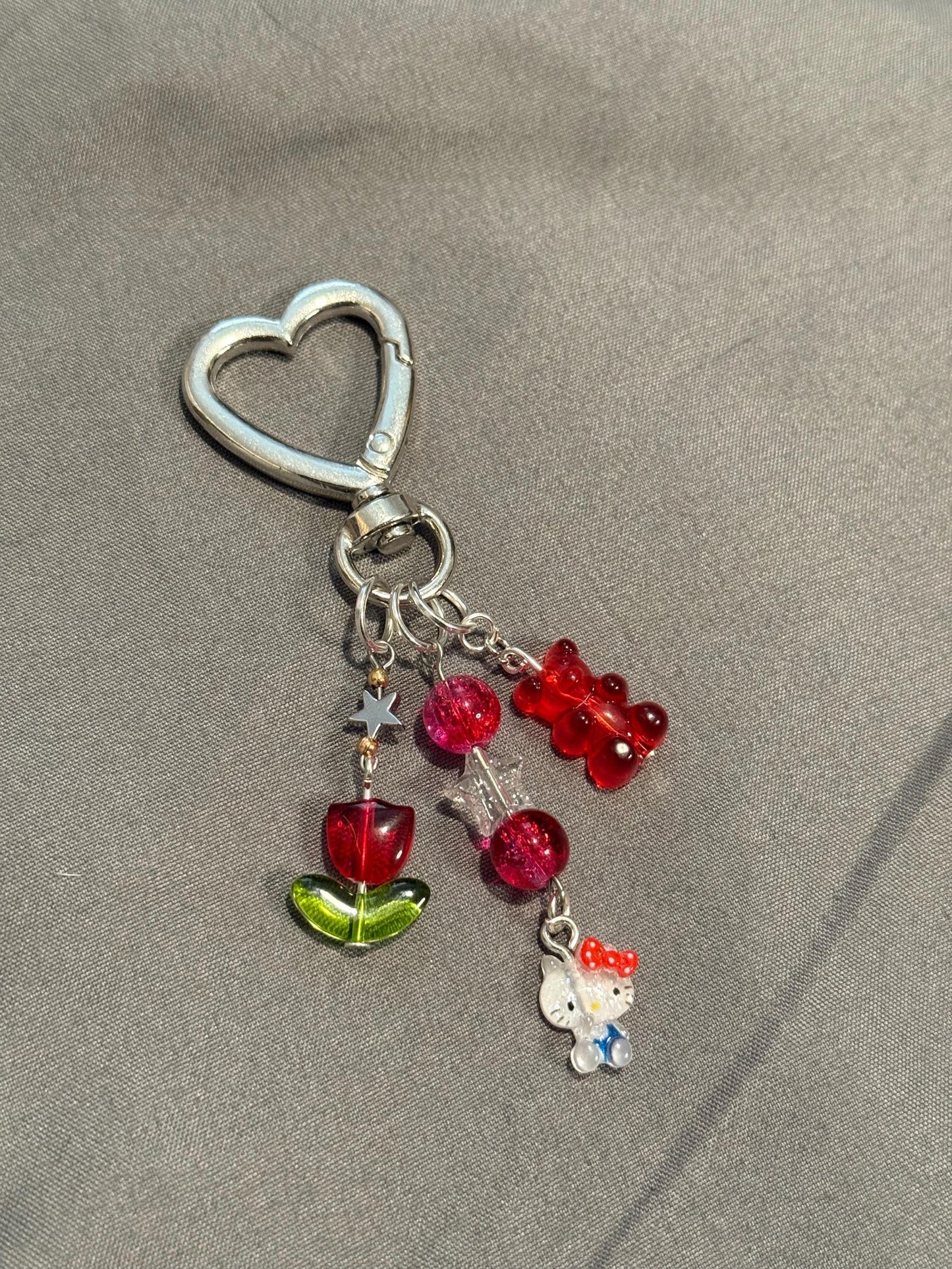Red Hello Kitty Keychain