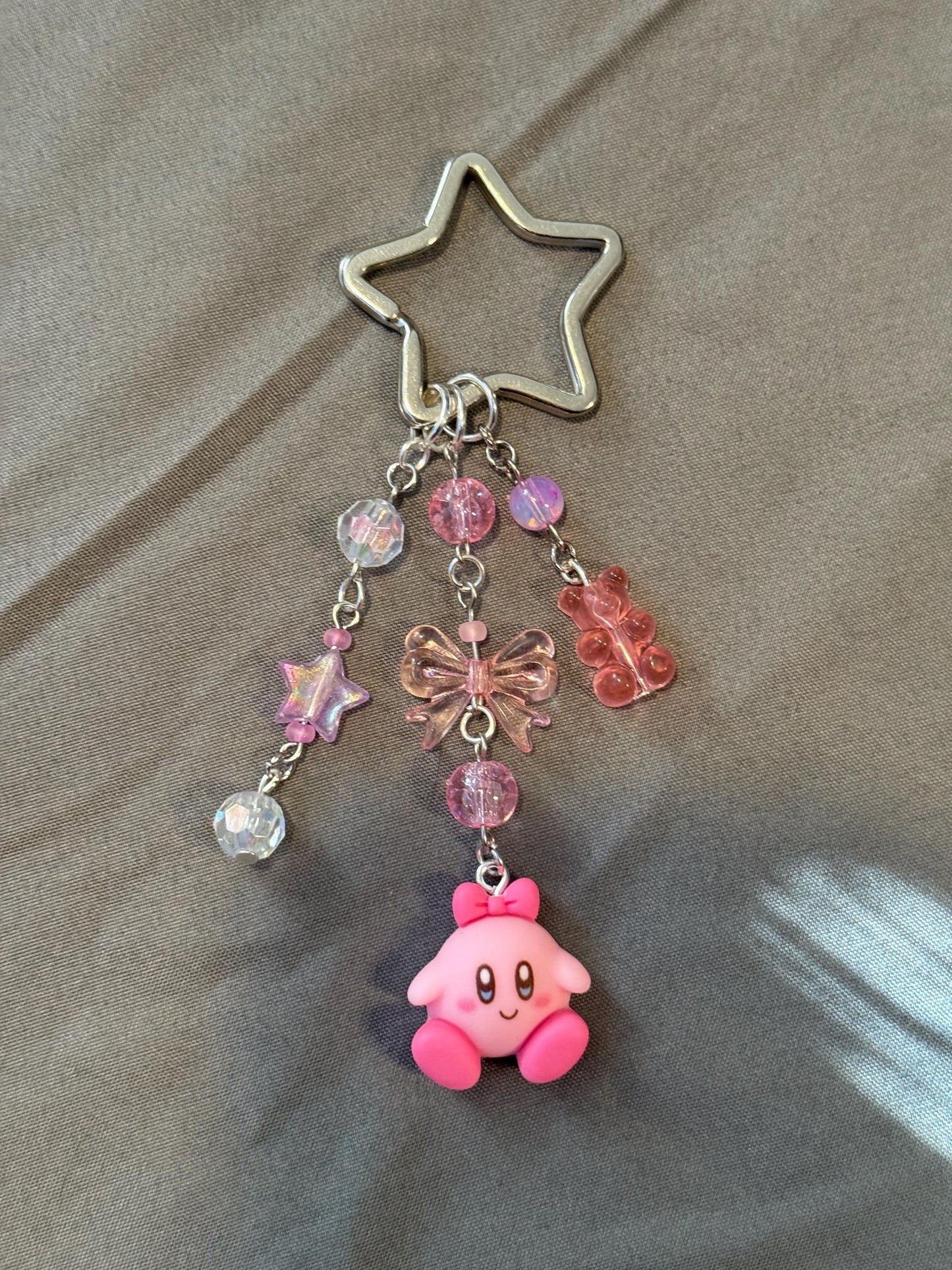 Kirby w/ Bow Keychain