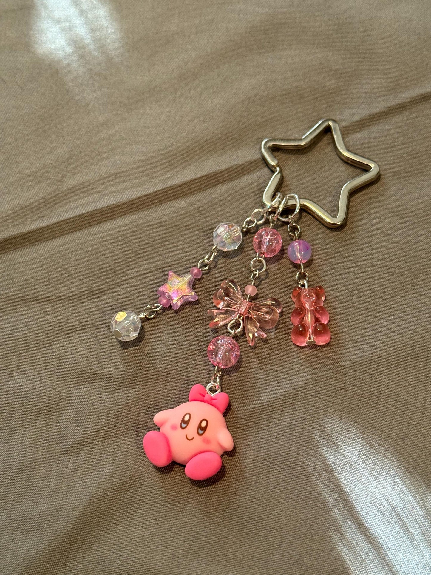 Kirby w/ Bow Keychain