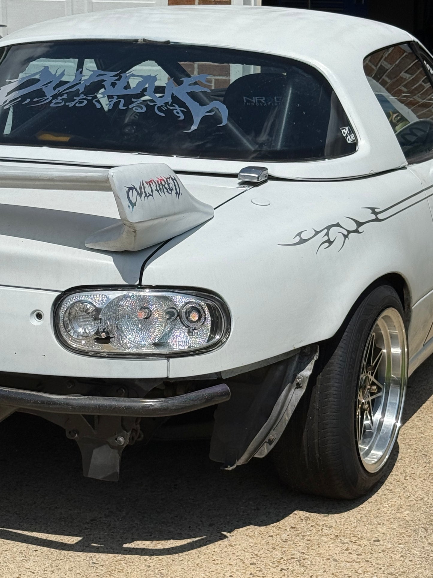 NA Miata Clear Taillights with Gems: 1989-1997 (Left and Right Side)