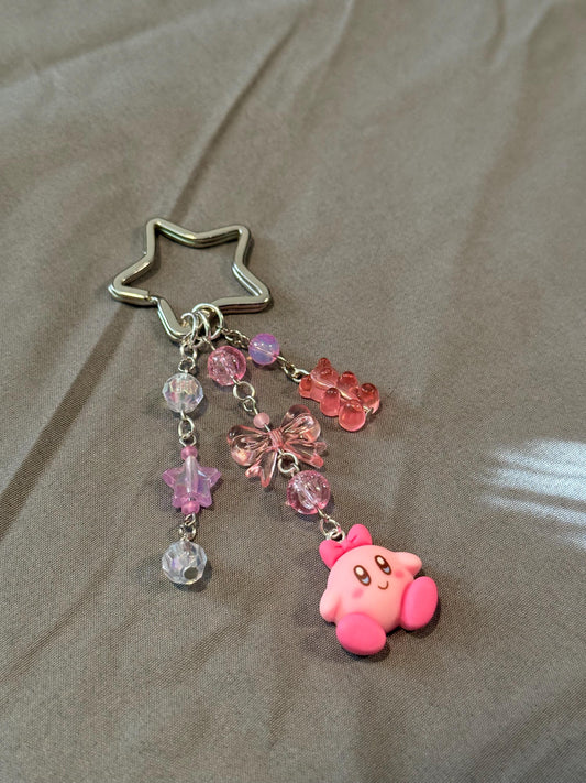 Kirby w/ Bow Keychain