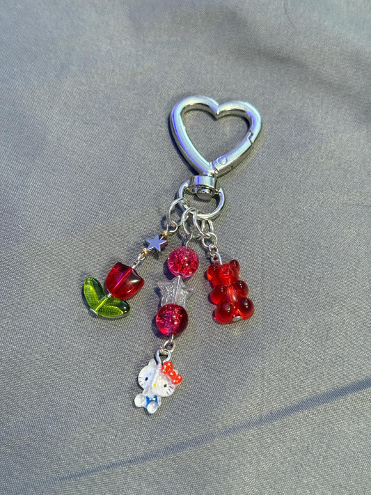 Red Hello Kitty Keychain