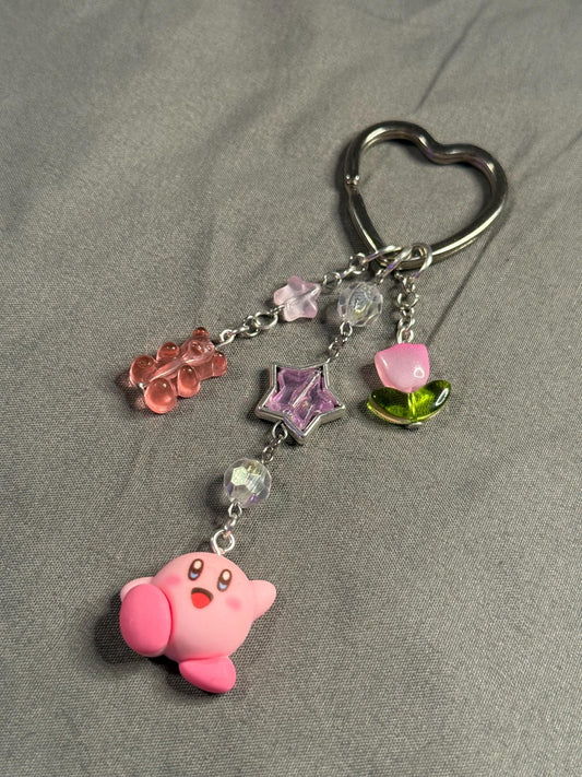 Kirby Keychain w/ stars