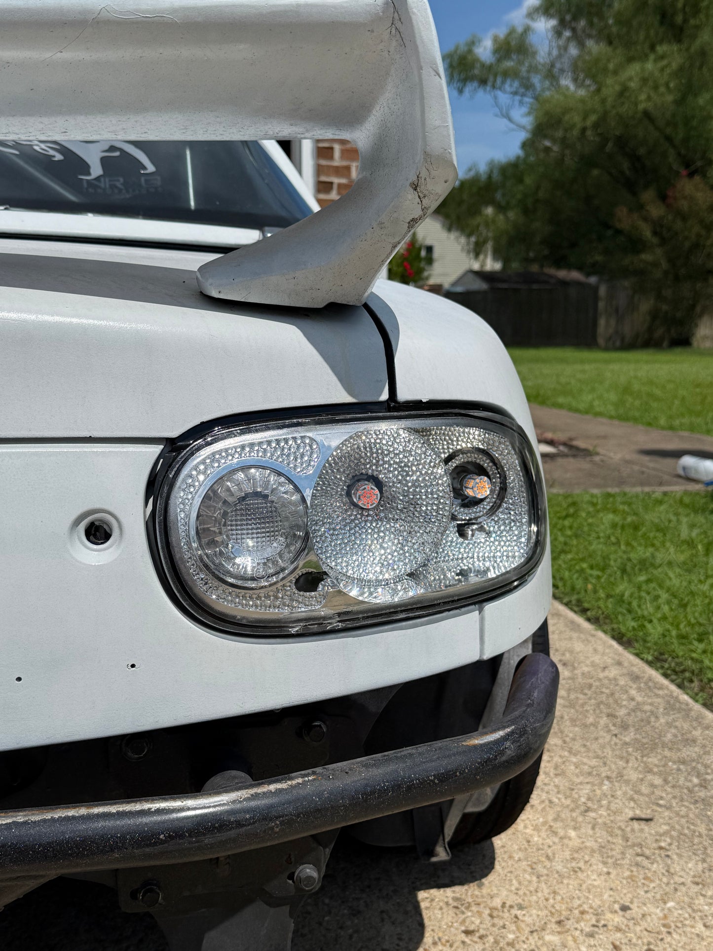 NA Miata Clear Taillights with Gems: 1989-1997 (Left and Right Side)