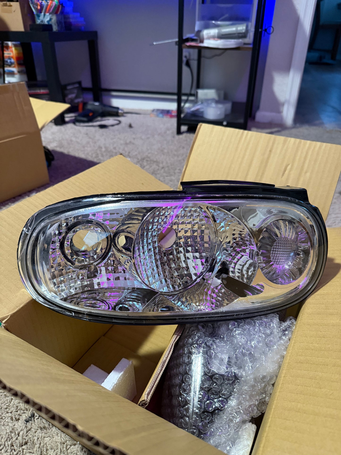 NA Miata Clear Taillights (CRACKED ON ONE SIDE-NOT PERFECT)