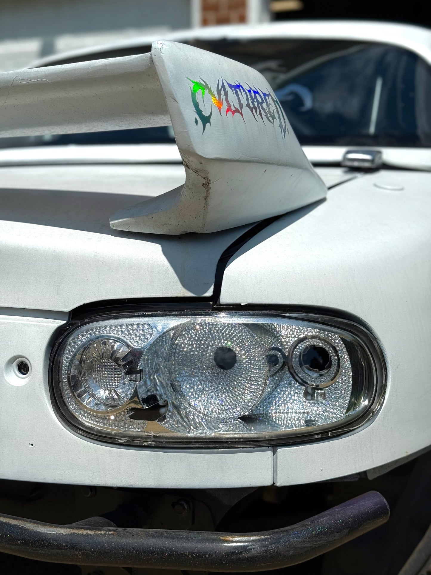 NA Miata Clear Taillights with Gems: 1989-1997 (Left and Right Side)
