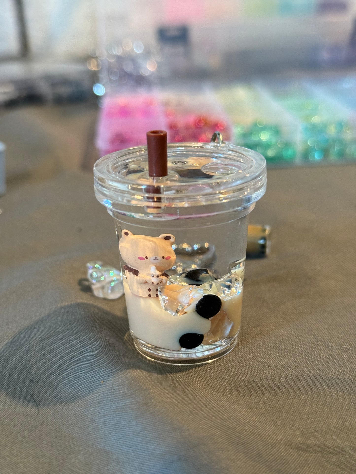 Bear x Boba Keychain