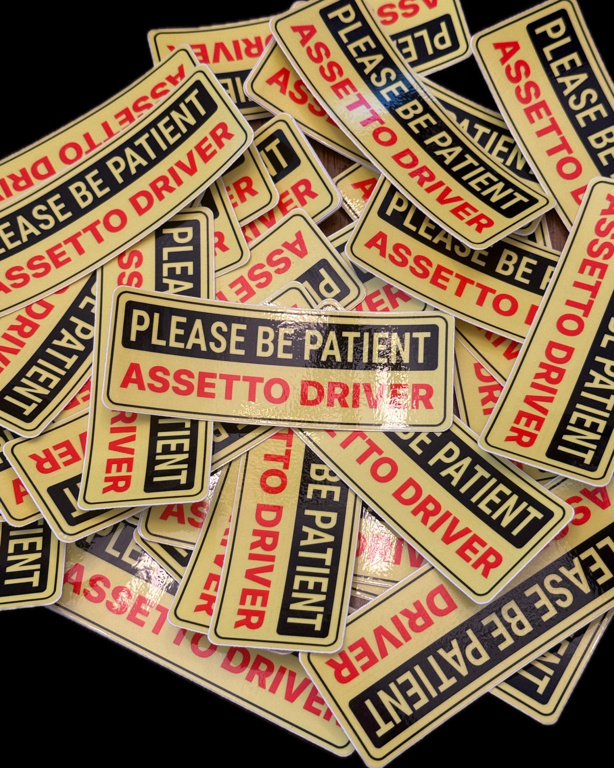 Please Be Patient Assetto Driver Sticker