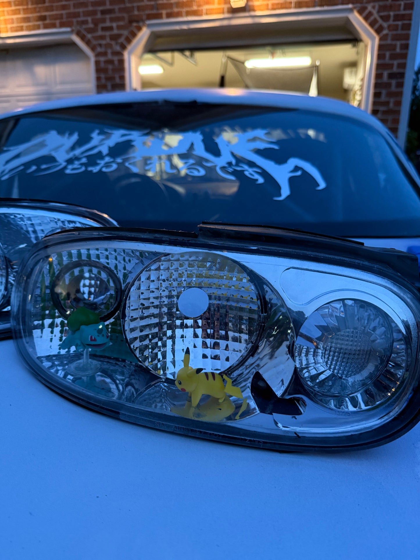 Na Miata Clear Taillights w/ Pokemon