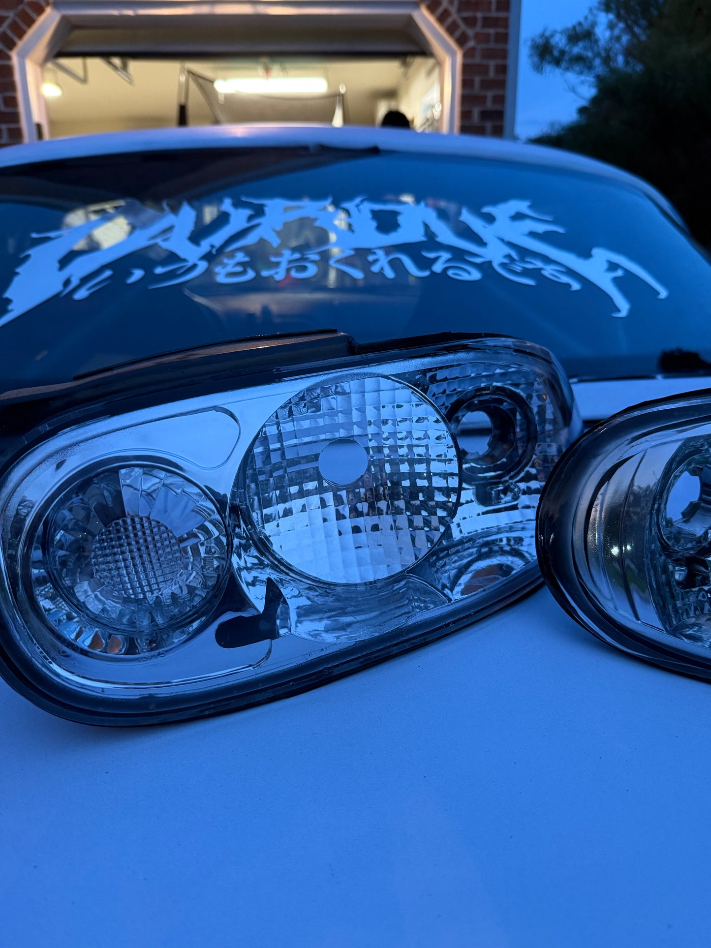 Na Miata Clear Taillights w/ Pokemon