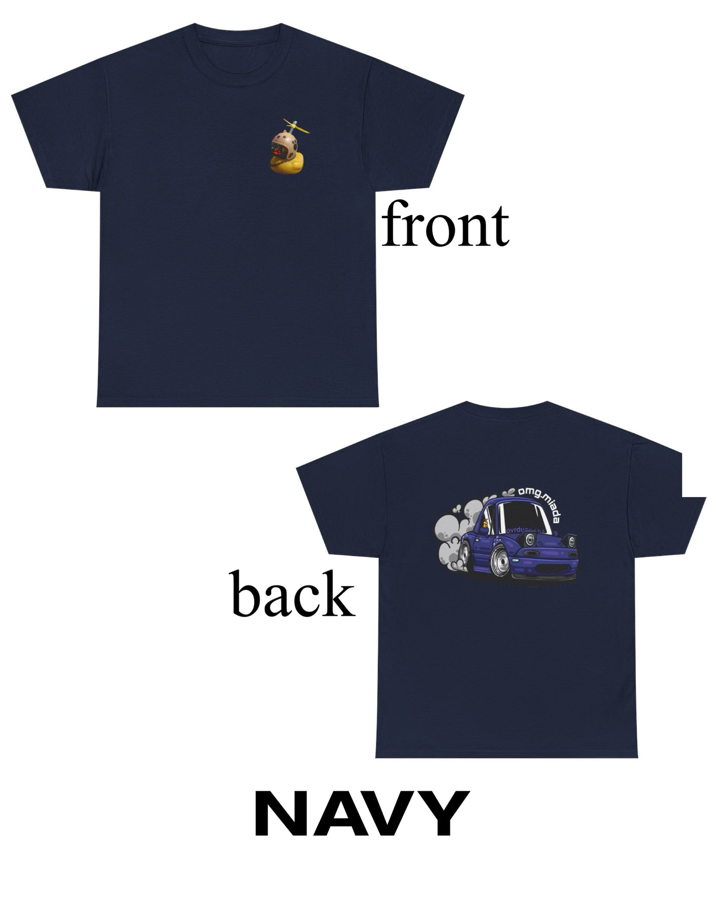Omg.Miada T-Shirt   Front and Back Design