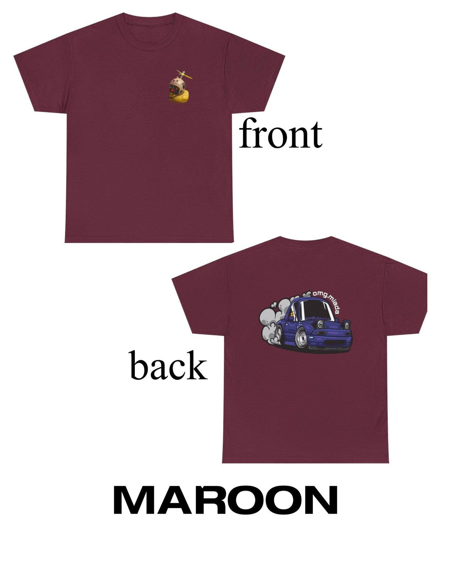 Omg.Miada T-Shirt   Front and Back Design