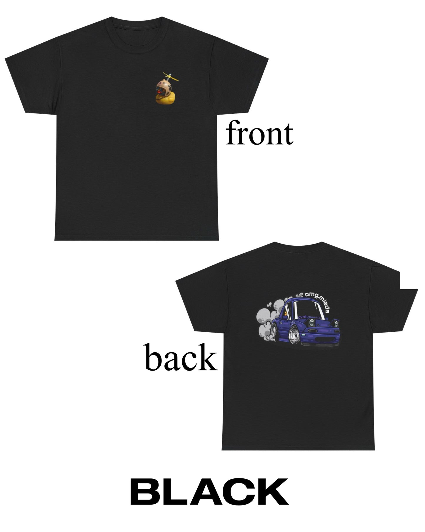 Omg.Miada T-Shirt   Front and Back Design