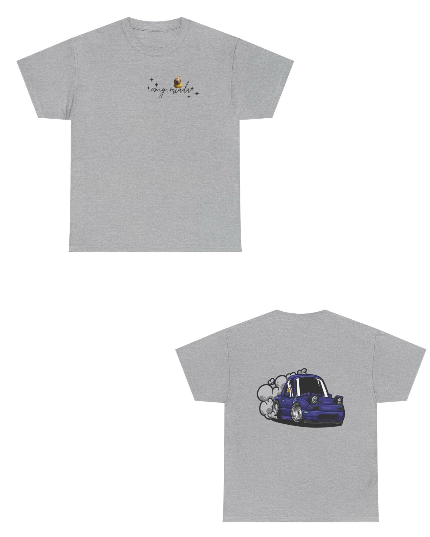 Omg.Miada T-Shirt (Sparkle Logo - Front + Back Design