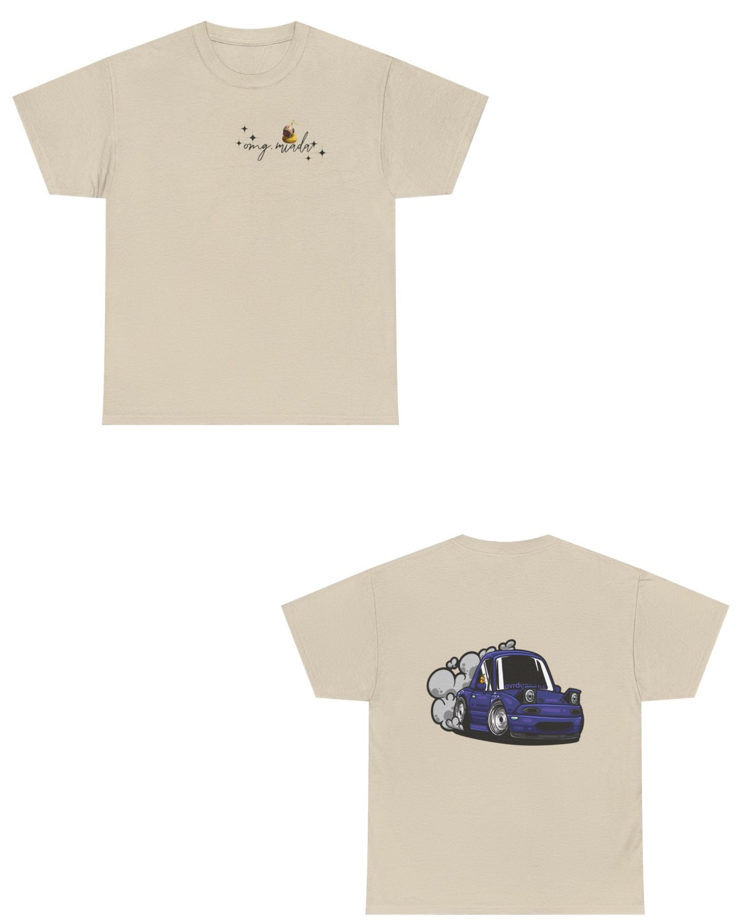 Omg.Miada T-Shirt (Sparkle Logo - Front + Back Design