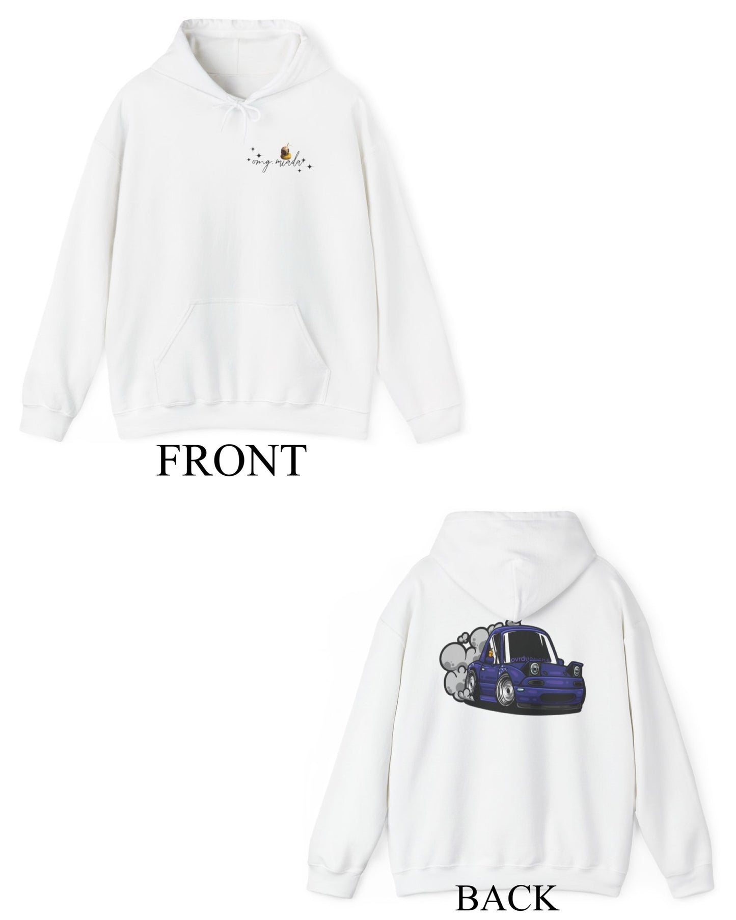 Omg.Miada Hoodie (Sparkle Logo - Front + Back Design)